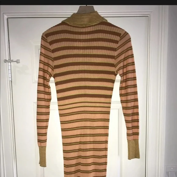 NEW FREE PEOPLE VISTA CARDI STRIPED SWEATER DRESS Z79-3 - Picture 5 of 5